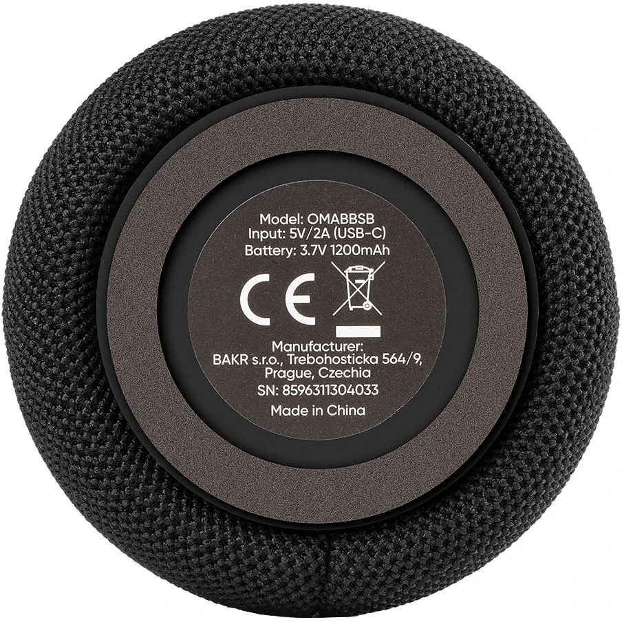 OBAL:ME AmpliBeam Bluetooth Speaker Juodas
