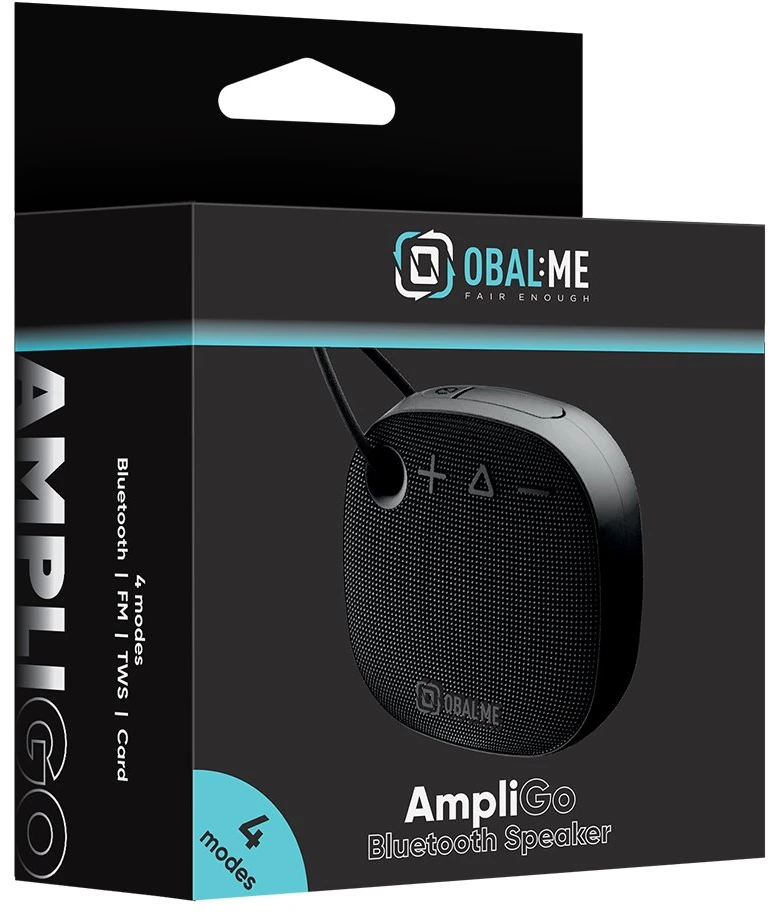 OBAL:ME AmpliGo Bluetooth garsiakalbis Juodas