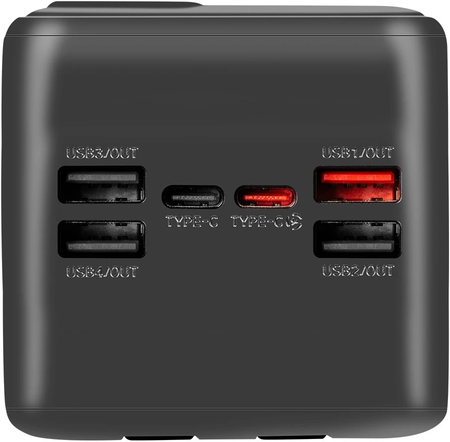 OBAL:ME CablePulse Powerbank 50000mAh 22,5W juodos spalvos