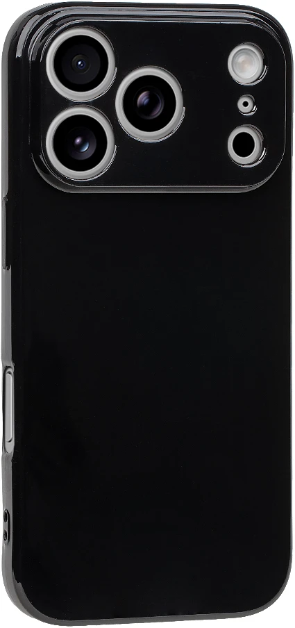 OBAL:ME Glossy dėklas skirtas iPhone 18 Pro juodos spalvos
