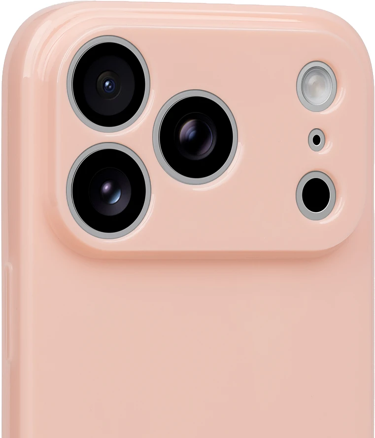OBAL:ME Blizgus dėklas skirtas iPhone 18 Pro Blush