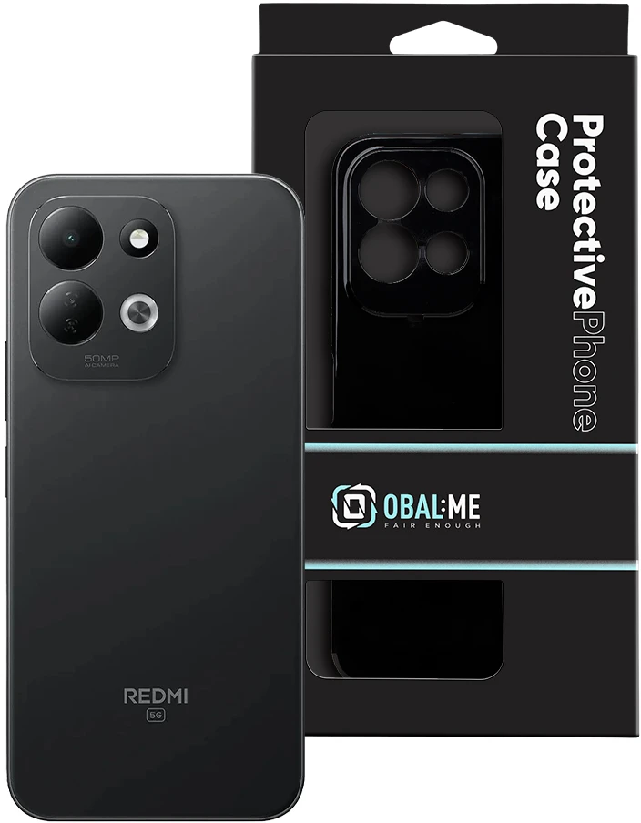 Dėklas OBAL:ME Glossy Cover for Xiaomi Redmi 17 4G/5G Juodas