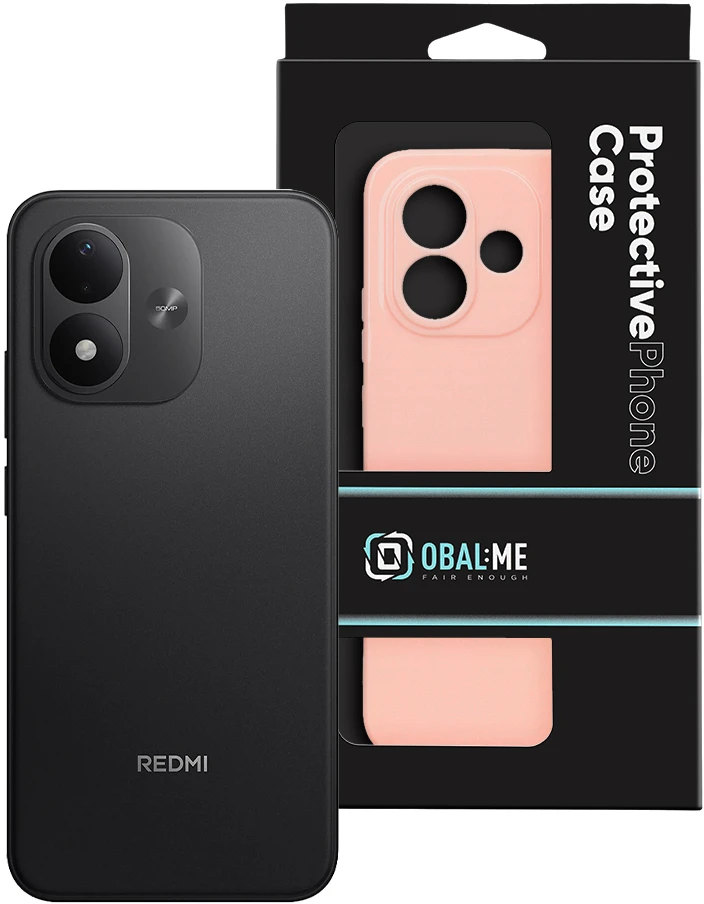Dėklas OBAL:ME Glossy Cover for Xiaomi Redmi Note 17 4G/5G Blush