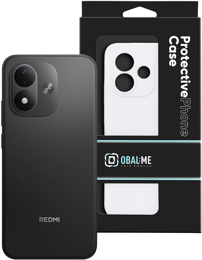 Dėklas OBAL:ME Glossy Cover for Xiaomi Redmi Note 17 4G/5G Baltas