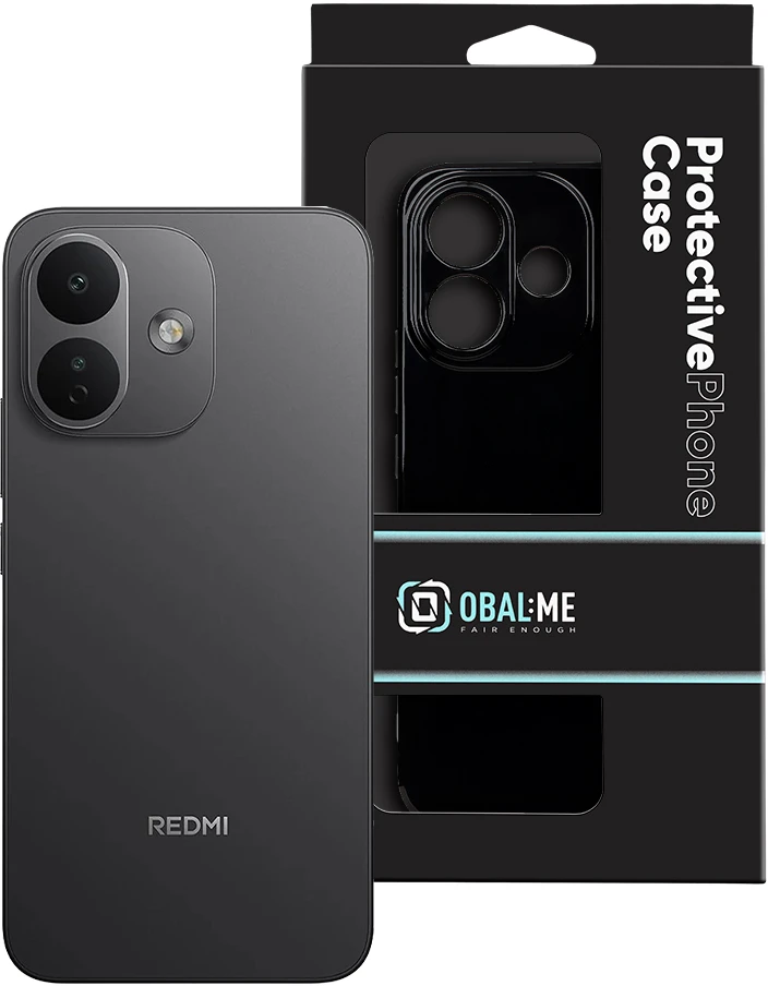Dėklas OBAL:ME Glossy Cover for Xiaomi Redmi Note 17 Pro 5G Juodas