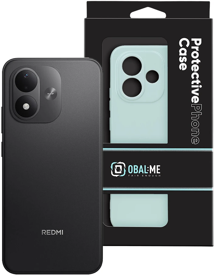 Dėklas OBAL:ME Glossy Cover for Xiaomi Redmi Note 17 4G/5G Mint