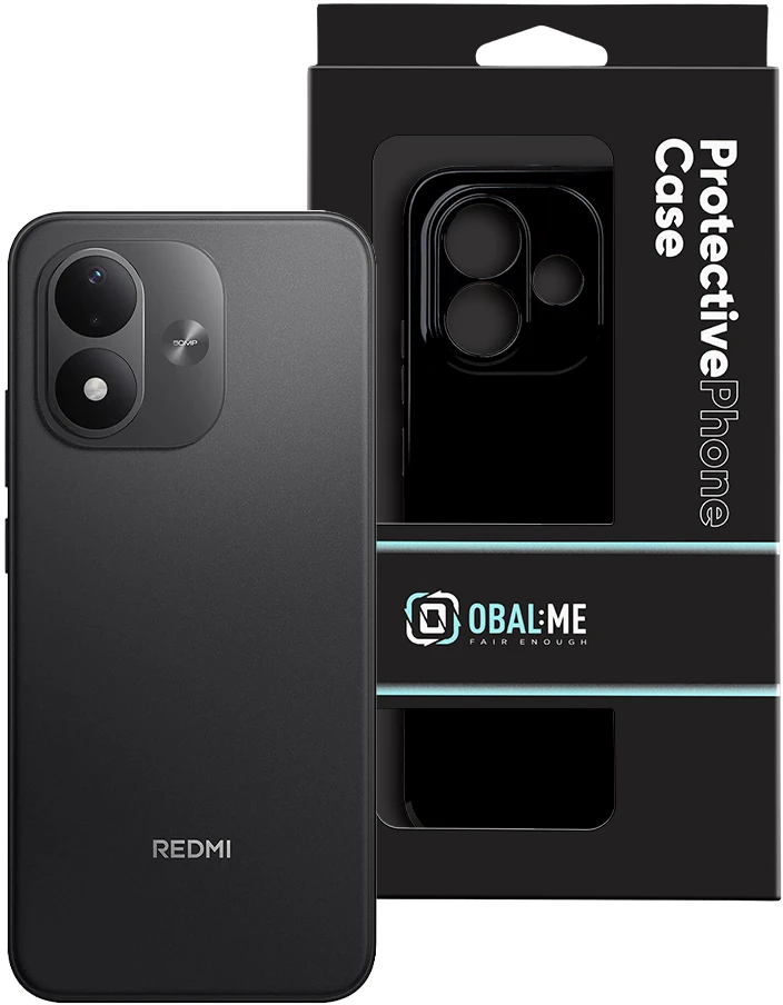 Dėklas OBAL:ME Glossy Cover for Xiaomi Redmi Note 17 4G/5G Juodas