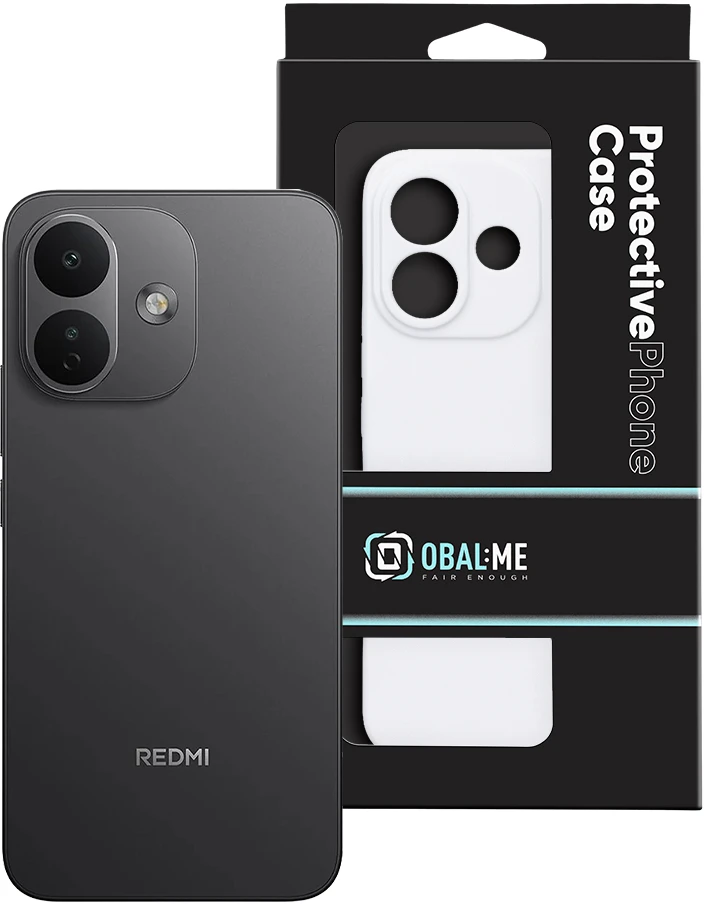 Dėklas OBAL:ME Glossy Cover for Xiaomi Redmi Note 17 Pro 5G Baltas
