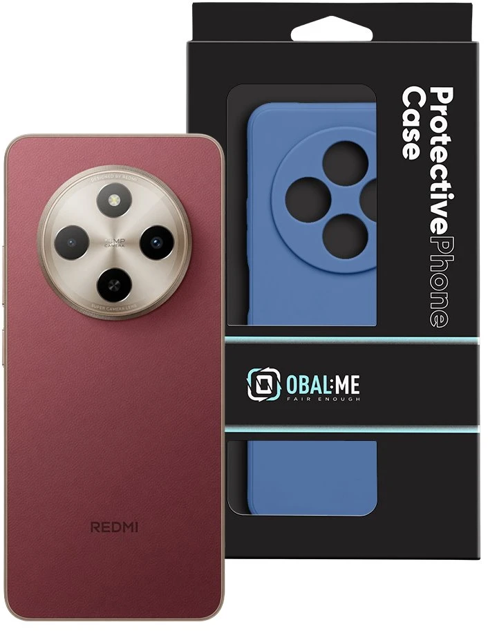 OBAL:ME matinis TPU dėklas, skirtas Xiaomi Redmi 17C 4G, tamsiai mėlynas