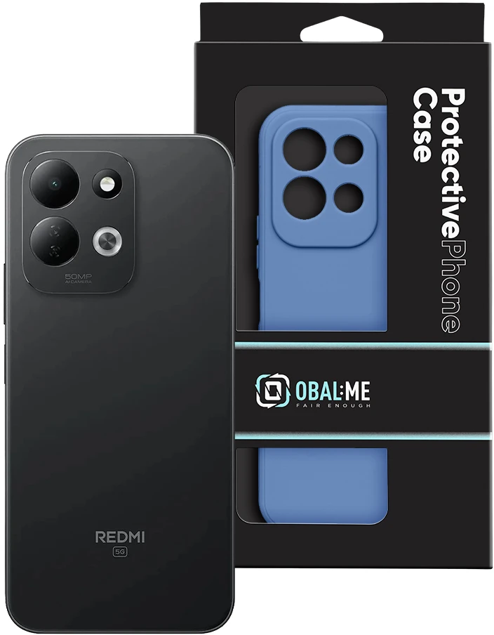 Dėklas OBAL:ME Matte TPU Cover for Xiaomi Redmi 17 4G/5G Dark Mėlyna