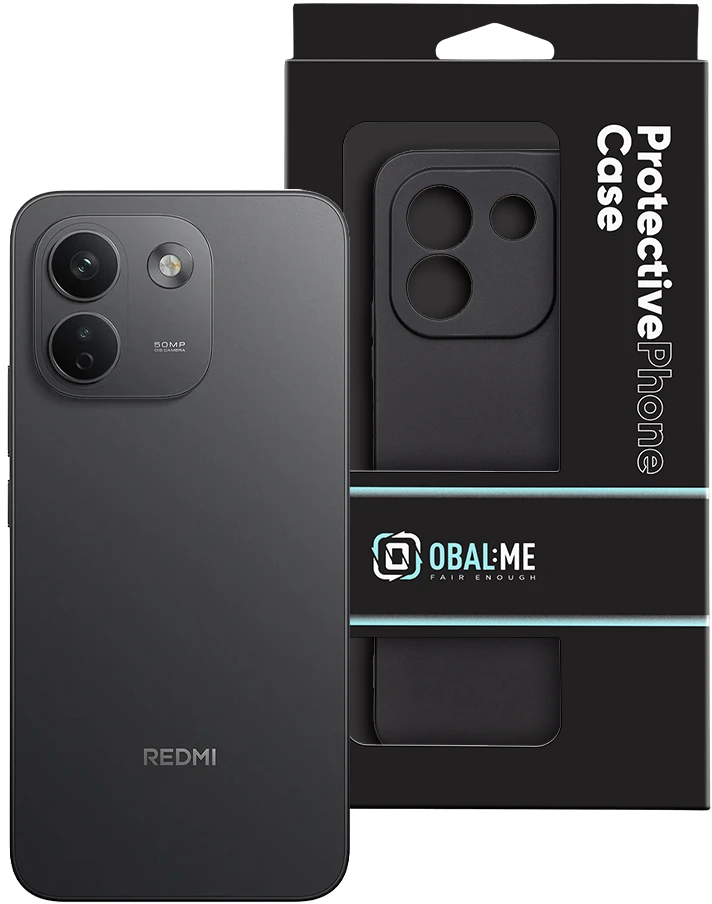 Dėklas OBAL:ME Matte TPU Cover for Xiaomi Redmi Note 17 Pro Max 5G Juodas