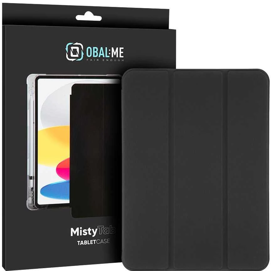 OBAL:ME MistyTab dėklas planšetiniam kompiuteriui Apple iPad 10.9 2022 juodos spalvos