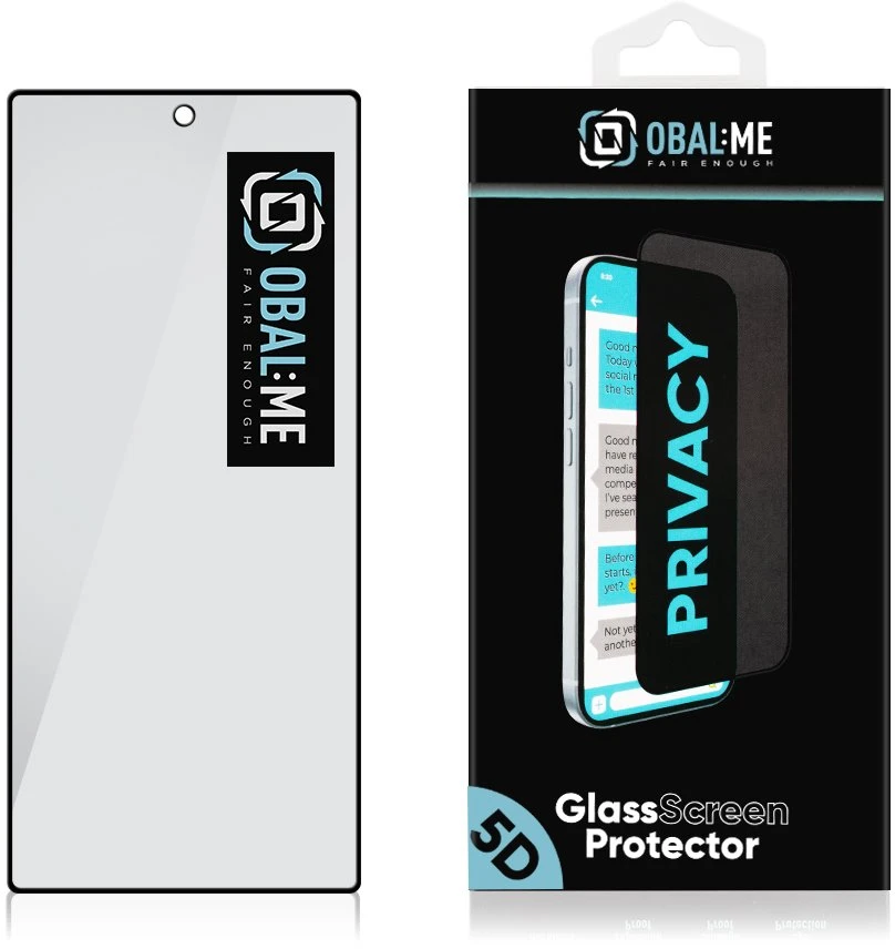 OBAL:ME Privacy 5D grūdintas stiklas telefonui Samsung Galaxy Z Fold 8 Ultra (F976) (privatumo efektas)