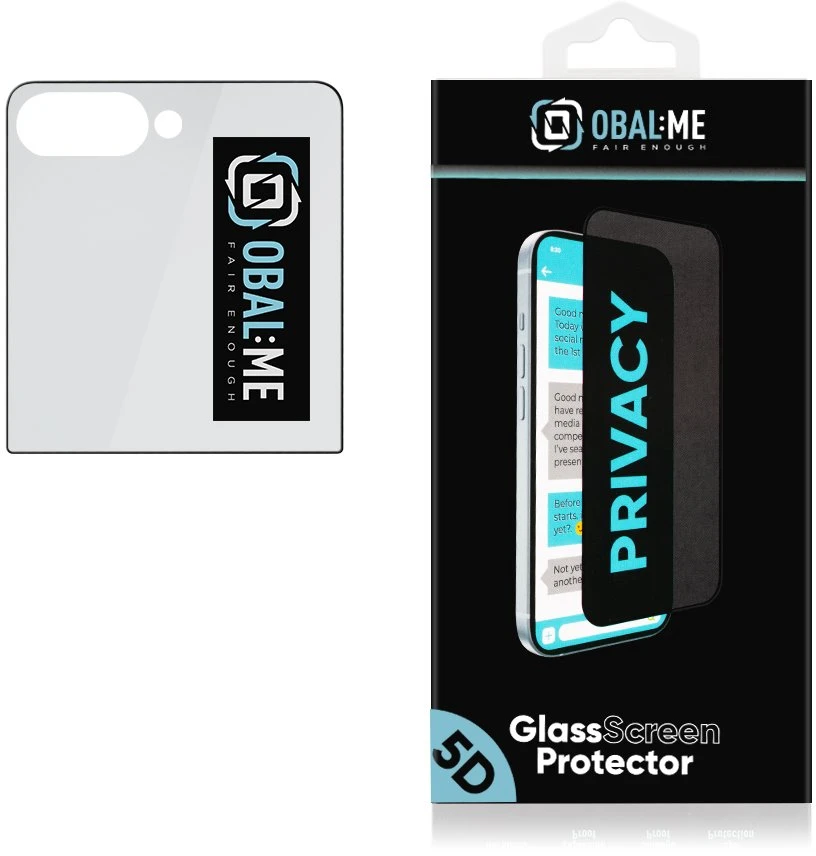 OBAL:ME Privacy 5D tempered glass for phone Samsung Galaxy Z Flip 8 (F776) (privacy effect)