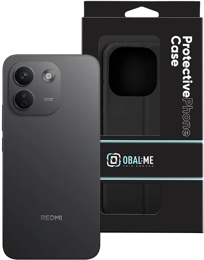 OBAL:ME SmoothTouch dėklas, skirtas Xiaomi Redmi Note 17 Pro Max 5G, juodas