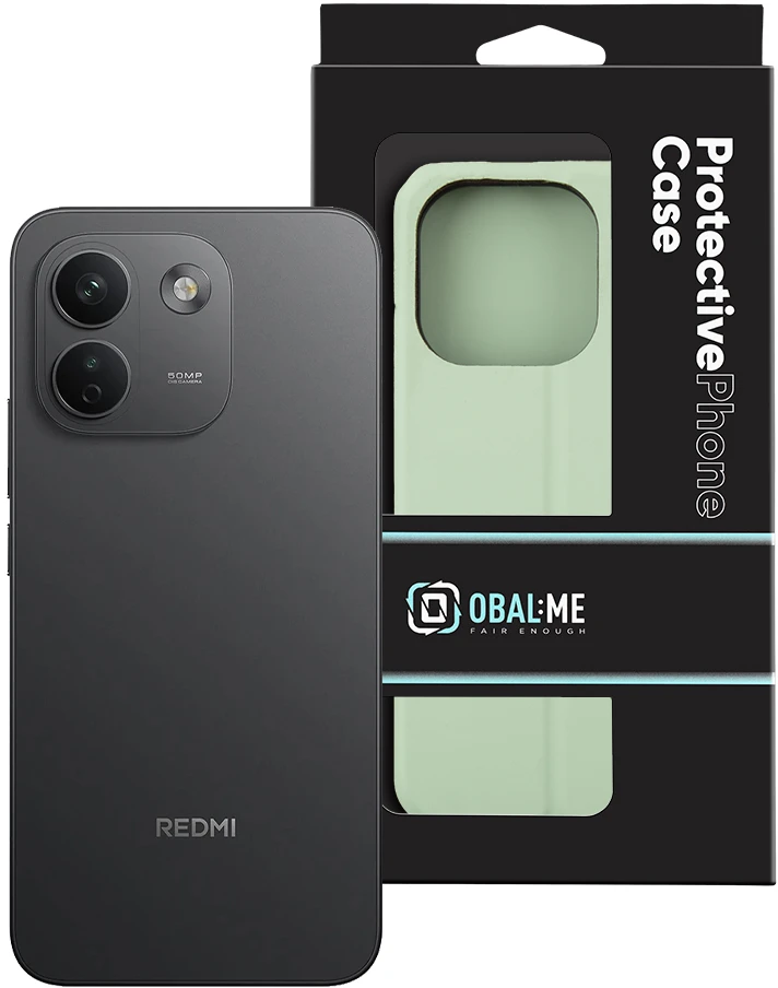 OBAL:ME SmoothTouch dėklas, skirtas Xiaomi Redmi Note 17 Pro Max 5G, mėtų žalumo