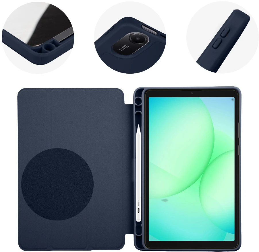 OBAL:ME SolidTab Case for Samsung Galaxy Tab A11/A9 Dark Mėlyna