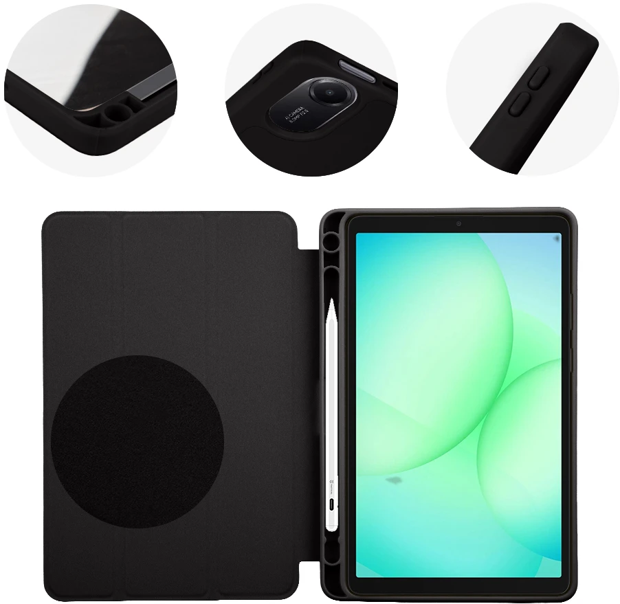 OBAL:ME SolidTab dėklas Samsung Galaxy Tab A11/A9 juodas