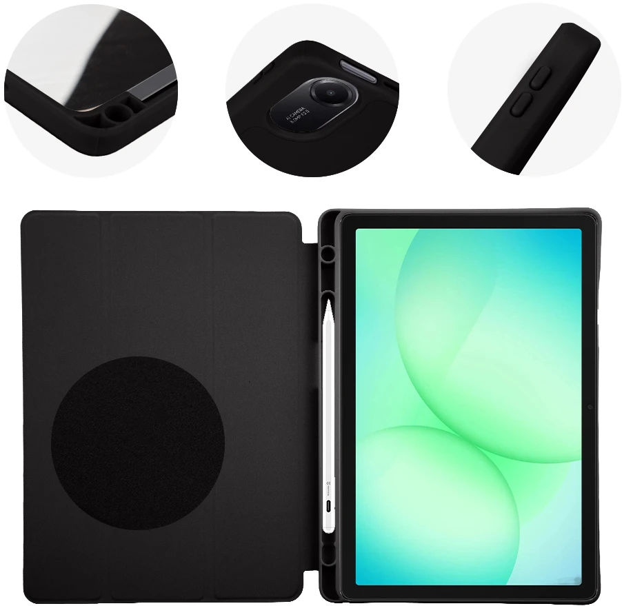 OBAL:ME SolidTab Case for Samsung Galaxy Tab A11+ Juodas