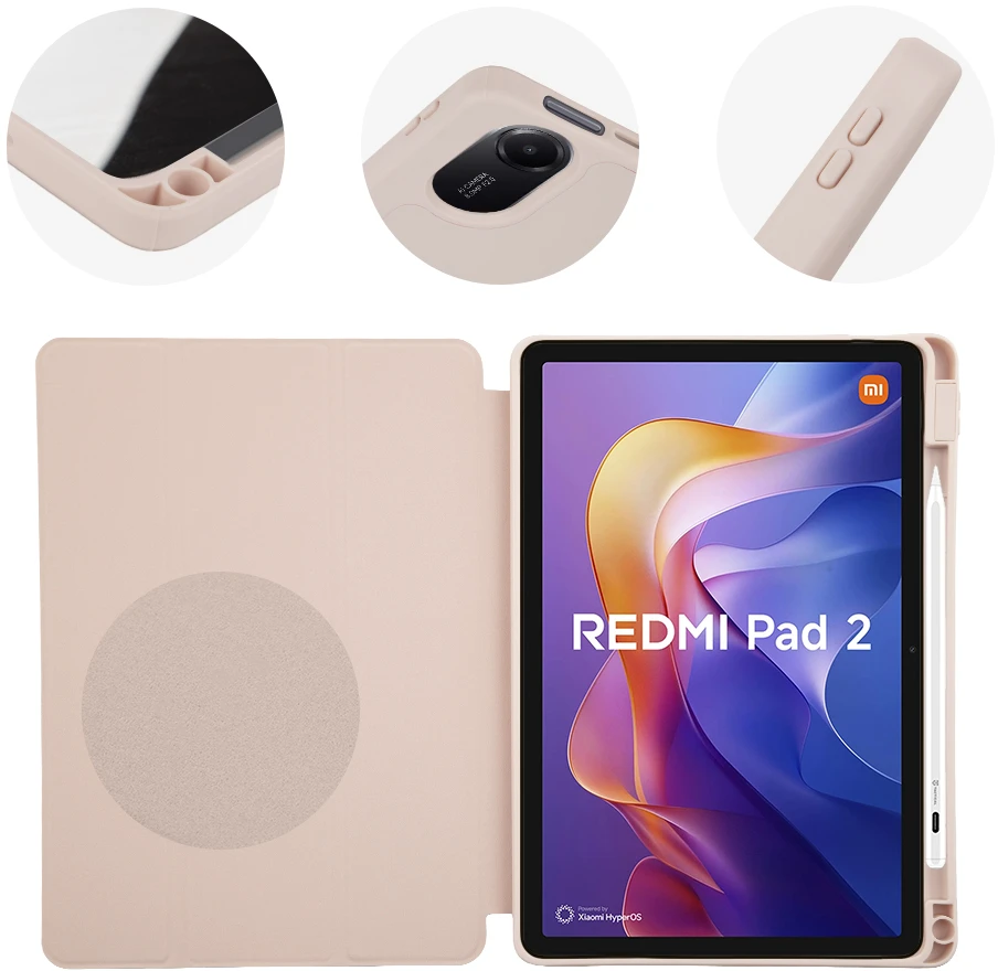 OBAL:ME SolidTab dėklas, skirtas Xiaomi Redmi Pad 2 Blush