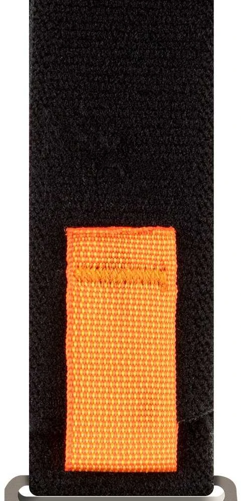 OBAL:ME Textile apyrankė skirta Apple Watch 42-49mm M-L juodos spalvos/oranžinės spalvos