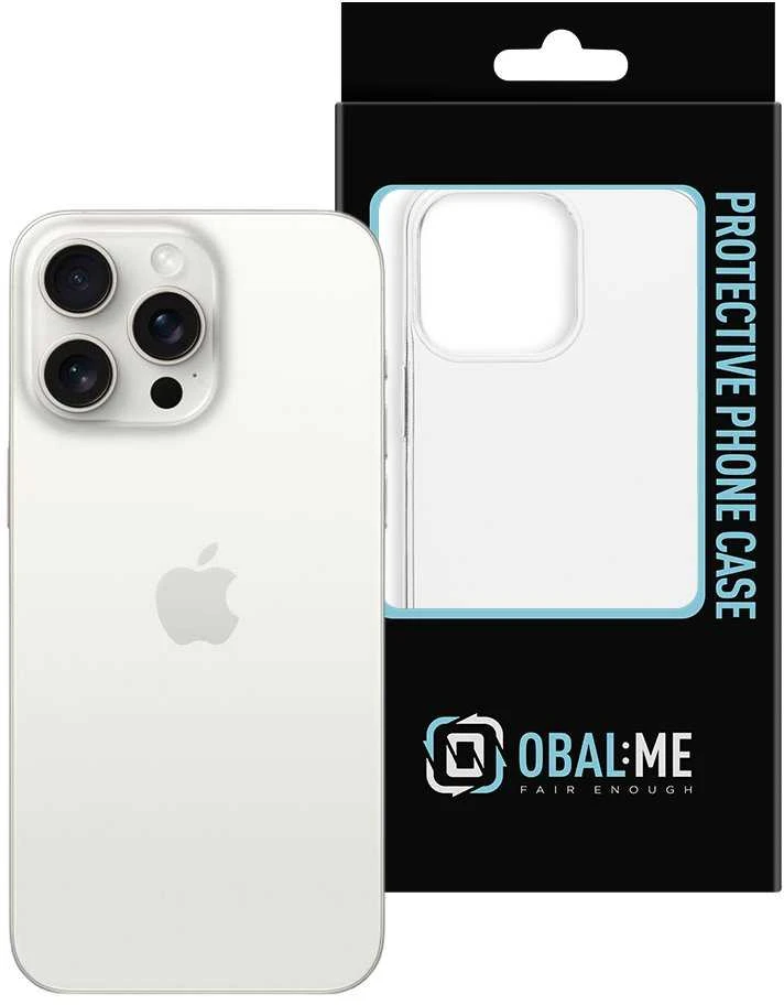 OBAL:ME TPU dėklas telefonui Apple iPhone 15 Pro Max skaidrus