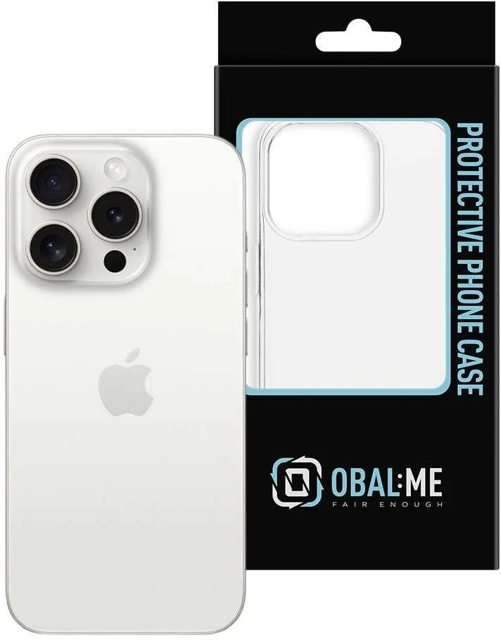 OBAL:ME TPU dėklas telefonui Apple iPhone 15 Pro skaidrus