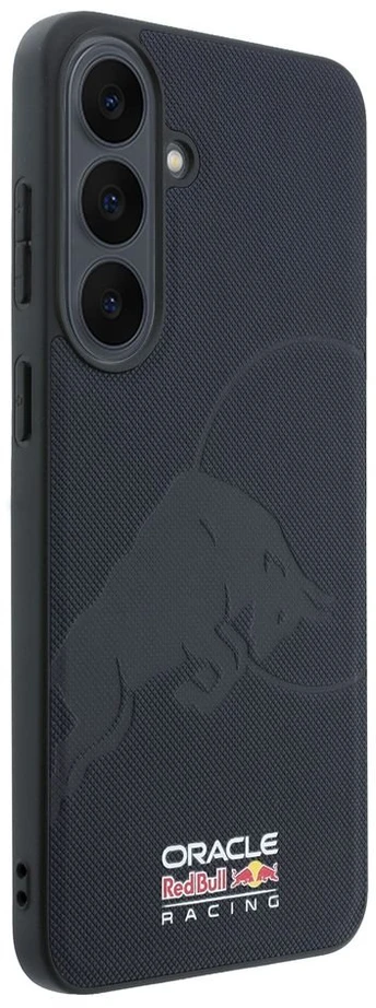 Red Bull Raudona Bull Dėklas Raudona Bull Meshed Debossed Bull MagSafe skirtas Samsung Galaxy S26 FE granatinis