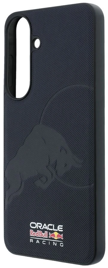 Red Bull Raudona Bull Dėklas Raudona Bull Meshed Debossed Bull MagSafe skirtas Samsung Galaxy S26 FE granatinis