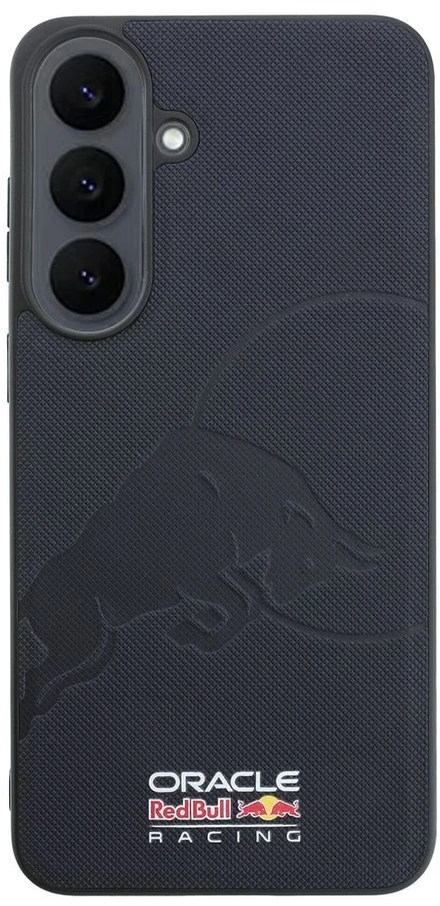 Red Bull Raudona Bull Dėklas Raudona Bull Meshed Debossed Bull MagSafe skirtas Samsung Galaxy S26 FE granatinis