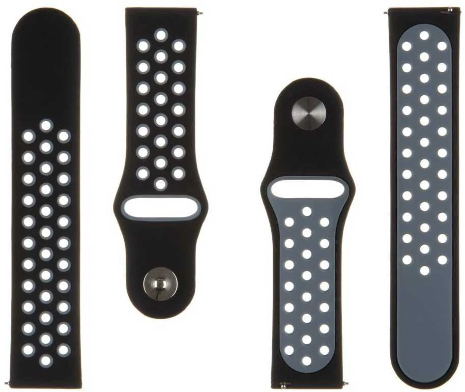 Tactical 267 Dviguba silikoninė juosta 22mm juoda/pilka