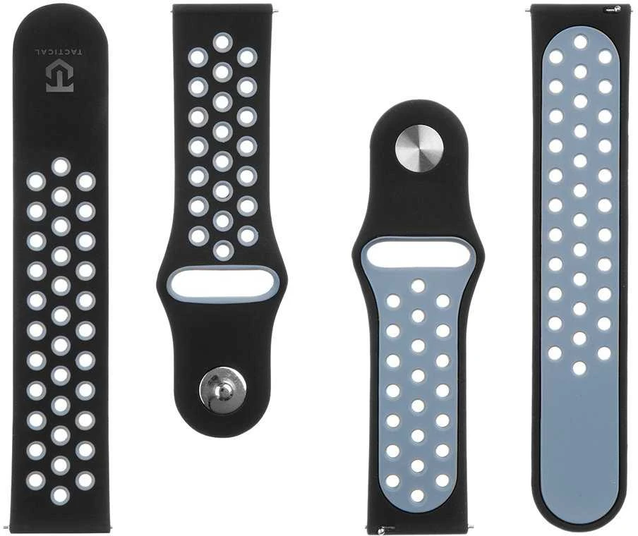 Tactical 267 Dviguba silikoninė juosta 22mm juoda/pilka