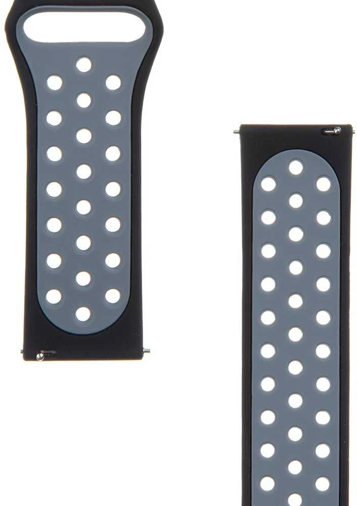 Tactical 267 Dviguba silikoninė juosta 22mm juoda/pilka