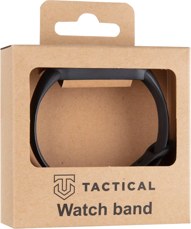 Tactical 661 silikoninė juosta, skirta Xiaomi Mi Band 5/6 Juodas
