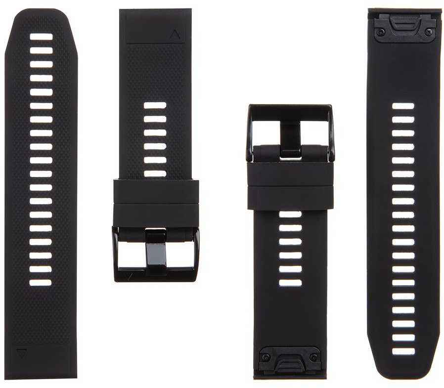 Taktinė 668 silikoninė juosta, skirta Garmin Fenix 5X/6X/7X/8 QuickFit 26mm, juoda
