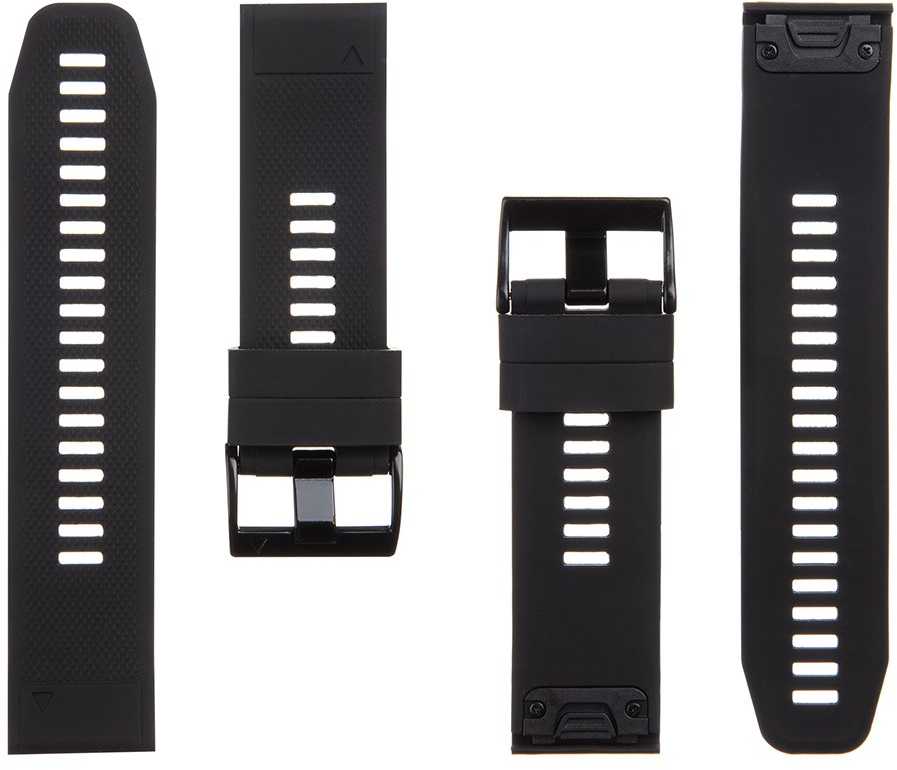 Taktinė 668 silikoninė juosta, skirta Garmin Fenix 5X/6X/7X/8 QuickFit 26mm, juoda
