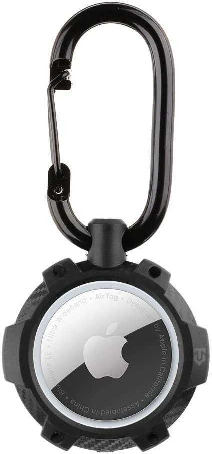 Dėklas Tactical Airtag Beam Rugged 2.0 juodos spalvos