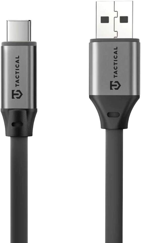 Tactical Fat Man 2.0 kabelis USB-A/USB-C 1m pilkos spalvos