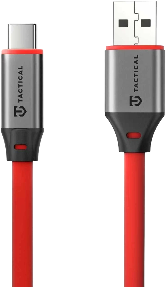 Tactical Fat Man 2.0 kabelis USB-A/USB-C 1m raudonos spalvos
