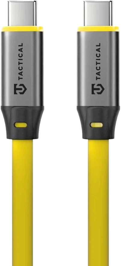 Tactical Fat Man 2.0 kabelis USB-C/USB-C 1m geltonos spalvos
