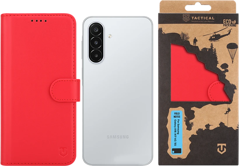 Dėklas Tactical Field Notes for Samsung Galaxy A17 5G raudinos spalvos