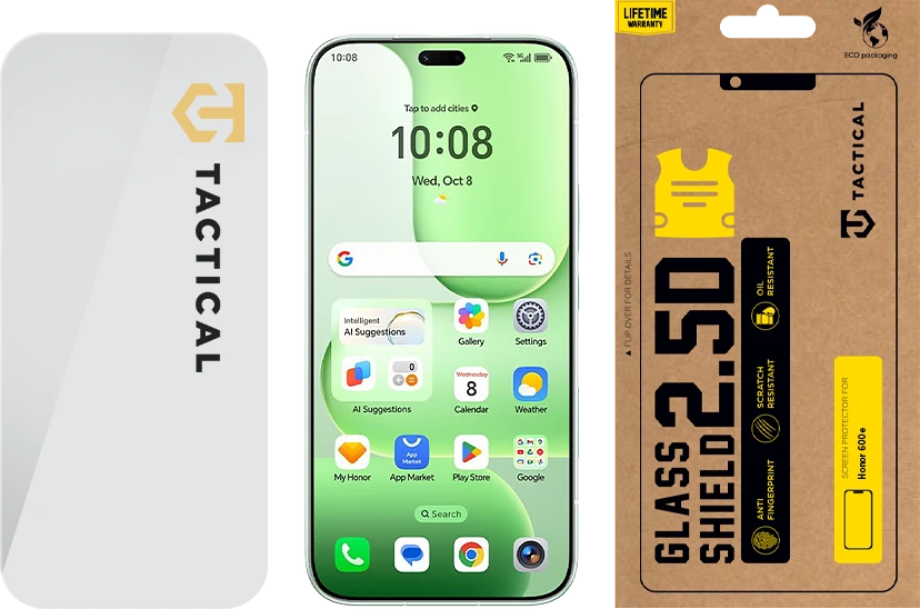 Tactical Glass Shield 2.5D for Honor 600e Clear