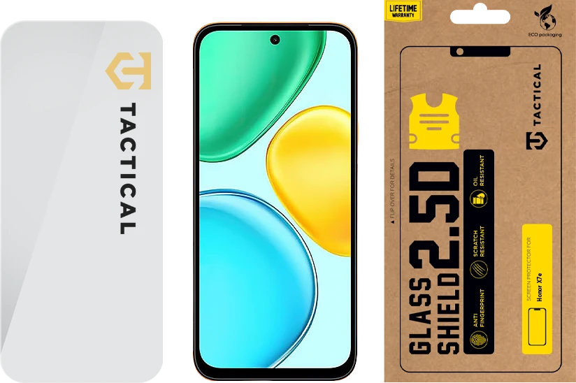 Tactical Glass Shield 2.5D for Honor X7e Clear