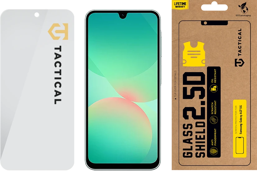 Tactical Taktinis 2.5D stiklo skydas, skirtas „Samsung Galaxy A27 5G Clear“