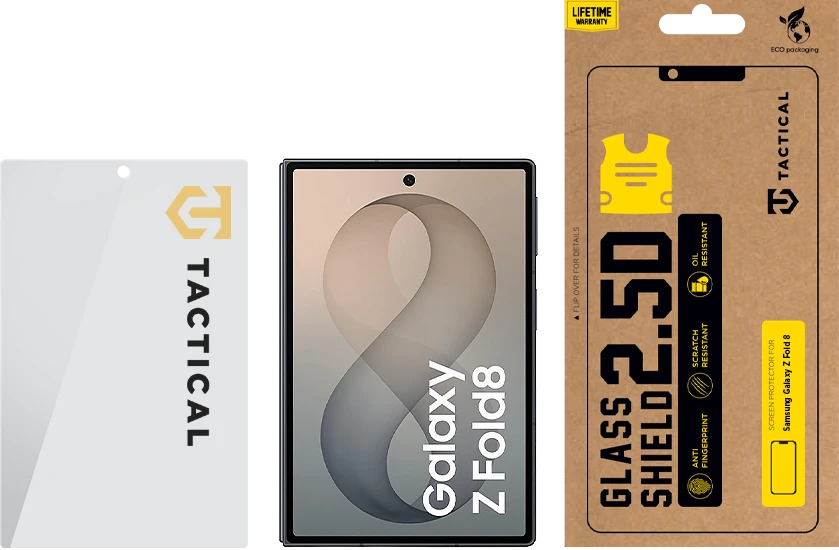 Tactical Glass Shield 2.5D grūdintas stiklas telefonui Samsung Galaxy Z Fold 8 (F971) (išorinis)