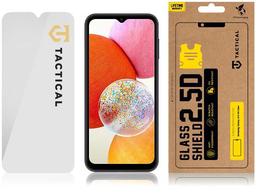 Tactical Apsauginis stiklas Samsung Galaxy A14 4G Glass Shield 0.33mm Clear