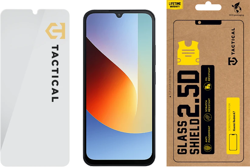 Tactical Taktinis 2.5D stiklo skydas, skirtas „Xiaomi Redmi A7 Clear“