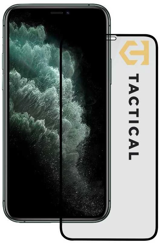 Tactical apsauginis stiklas Shield 5D skirtas Apple iPhone 11 Pro/ XS/ X su juodos spalvos krašteliu