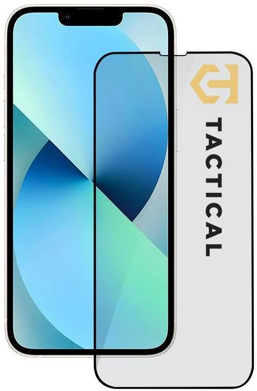 Tactical apsauginis stiklas Shield 5D skirtas Apple iPhone 13 mini su juodos spalvos krašteliu