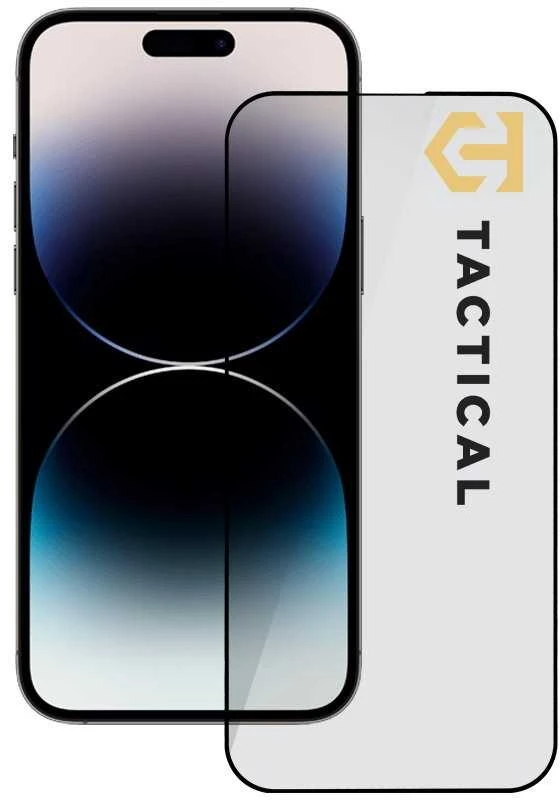 Tactical apsauginis stiklas Shield 5D Apple iPhone 14 Pro su juodos spalvos krašteliu